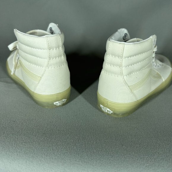 VANS SK8-Hi White Gum Sole Womens Size 7 UK 4.5 EUR 37 Skate - Picture 4 of 11